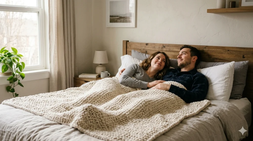 Comfort and warmth in spooning sexual positions for couples