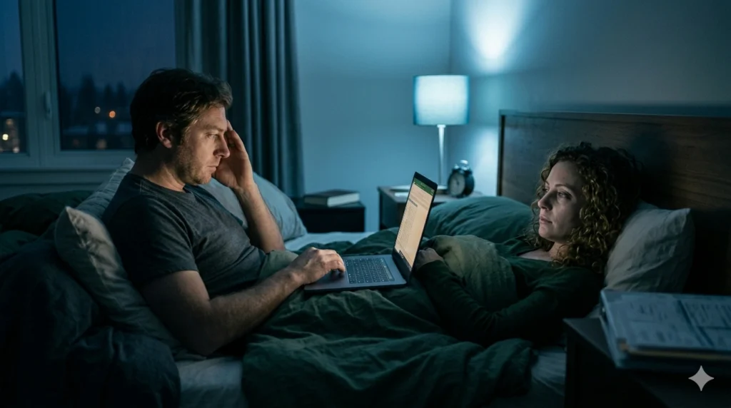 Stress in marriage affecting emotional intimacy and connection